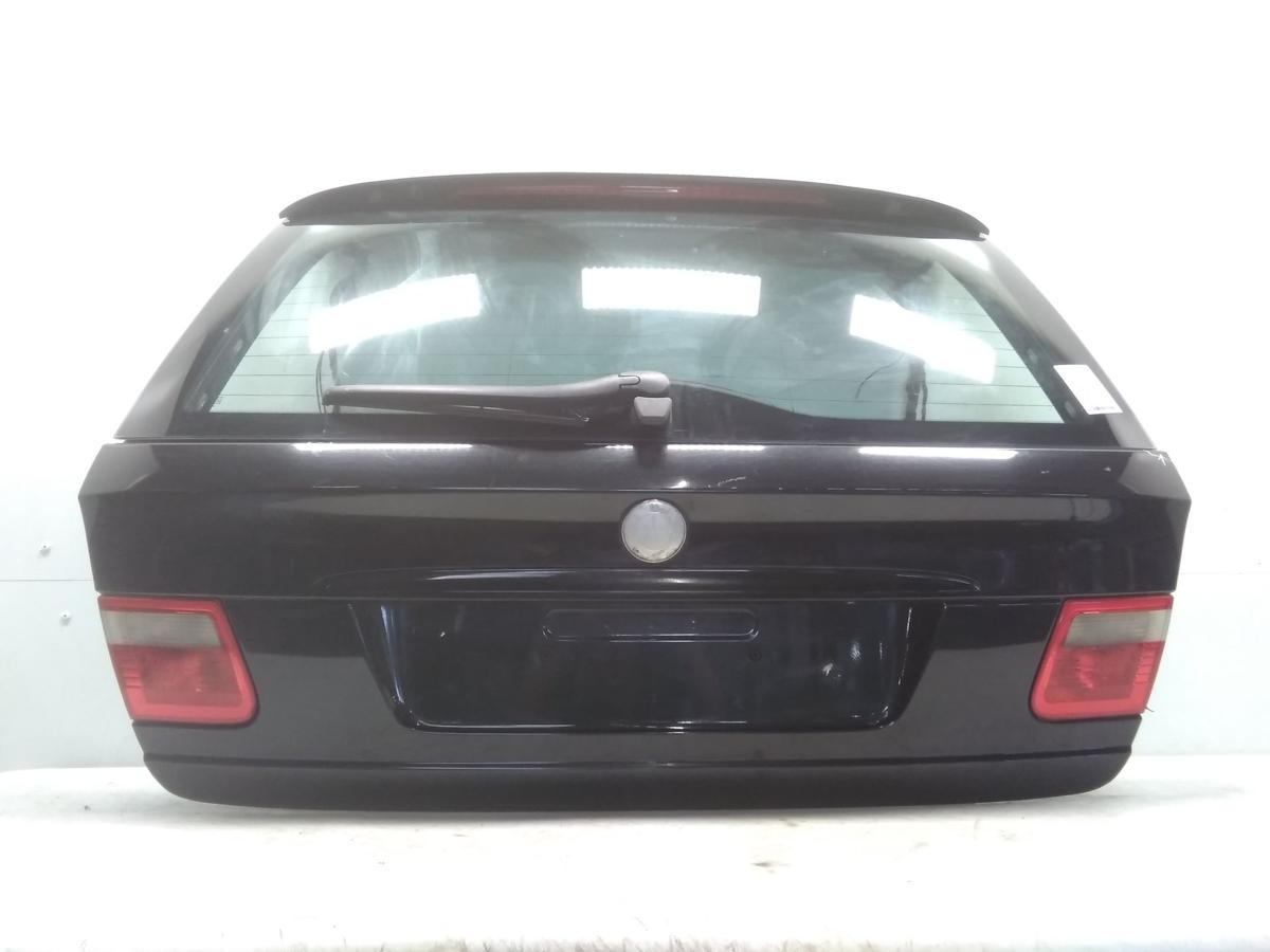 BMW 3er E46 Touring Heckklappe blacksapphiremetallic 475/9 mit Scheibe BJ2003