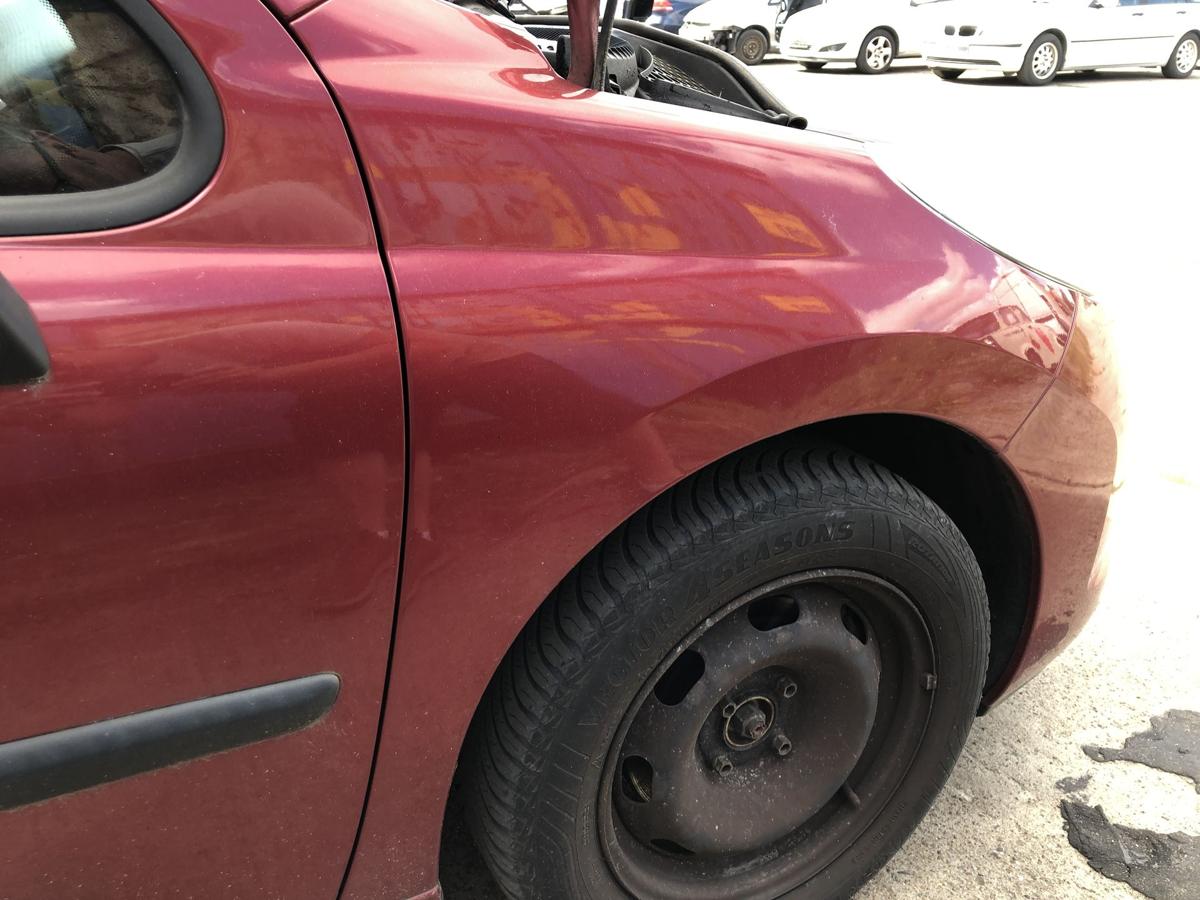 Peugeot 207 WA WC Kotfl&uuml;gel rechts Beifahrerseite Seitenwand KJC Rouge Erythree