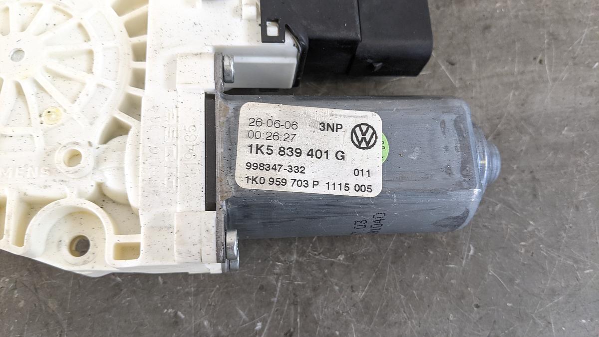 VW Jetta 1K Fensterhebermotor hinten links Motor 1K5839401G