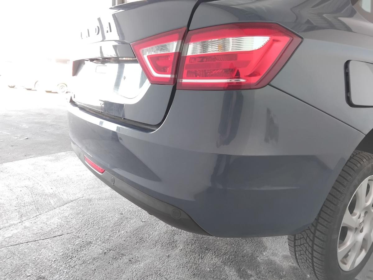 Lada Vesta GF orig Stossf&auml;nger Sto&szlig;stange hinten 492 blues perl Limo PDC BJ2019