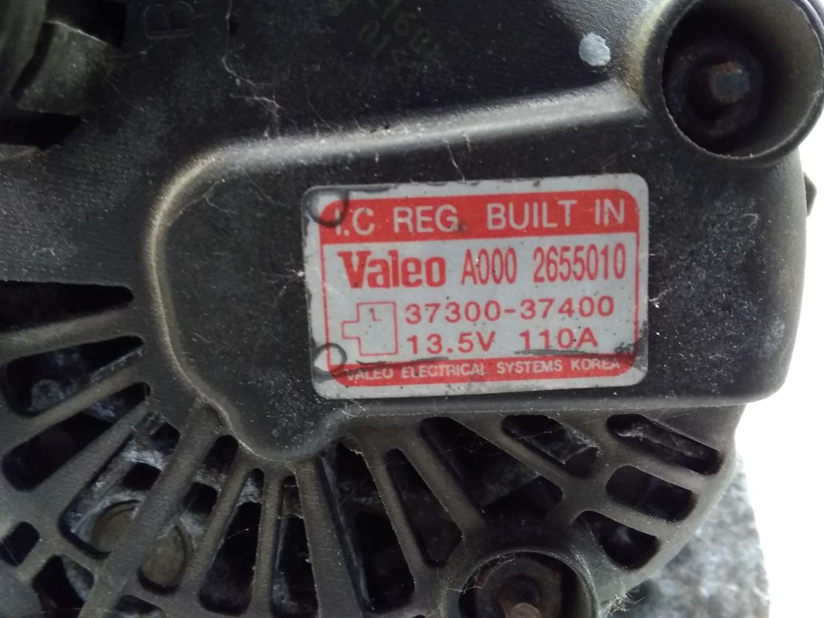 Kia Magentis 1 GD original Lichtmaschine Generator 110A Valeo 2.5V6 124KW BJ2004