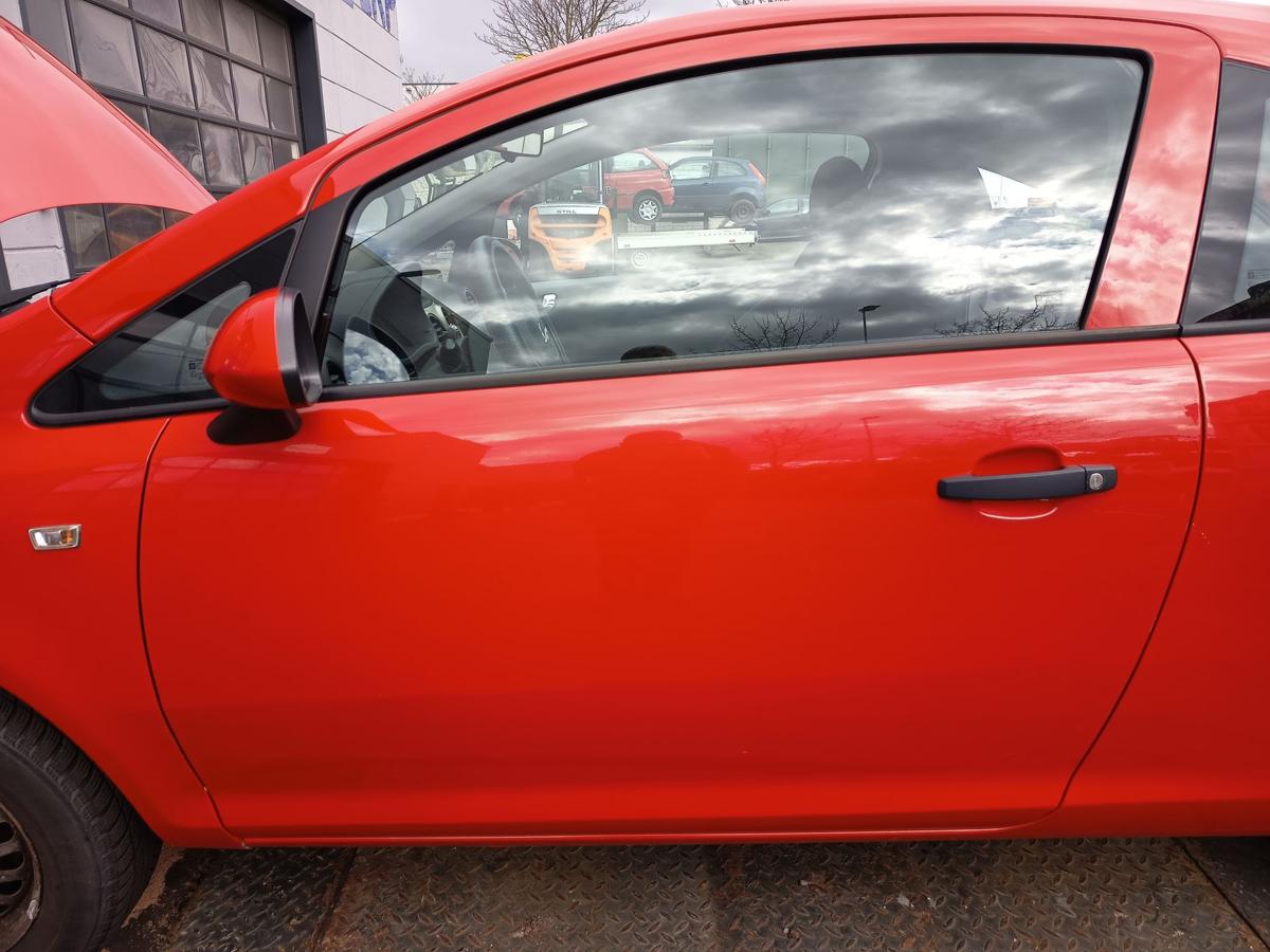 Opel Corsa D original T&uuml;r links Fahrert&uuml;r Z547 Magmarot Baujahr 2009