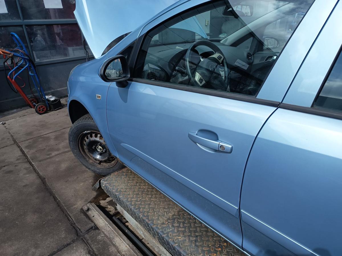 Opel Corsa D 5t&uuml;rer original T&uuml;r vorn links Fahrer Z21C Aeroblau Bj 2007
