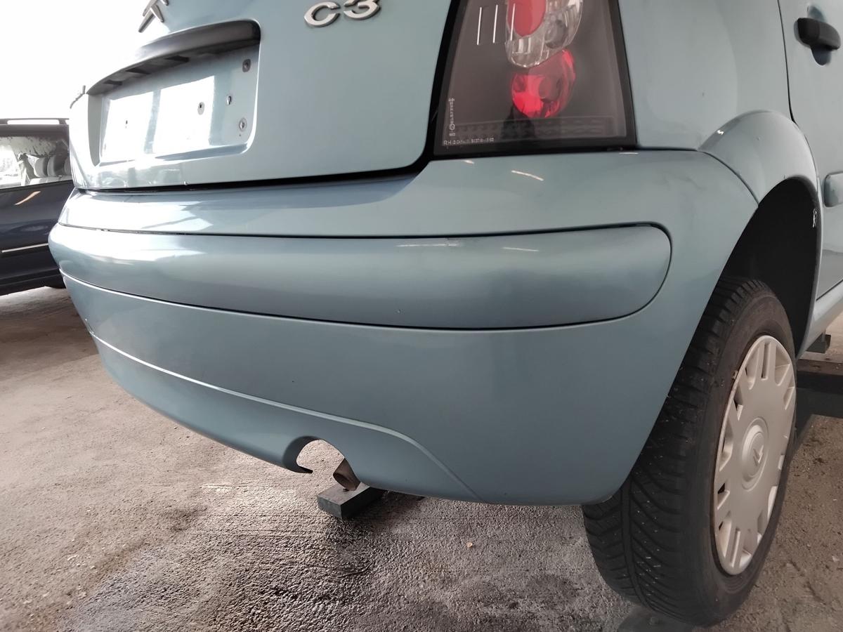 Citroen C3 original Sto&szlig;stange Stossf&auml;nger hinten KMY Lucia Blau Metallic BJ2005