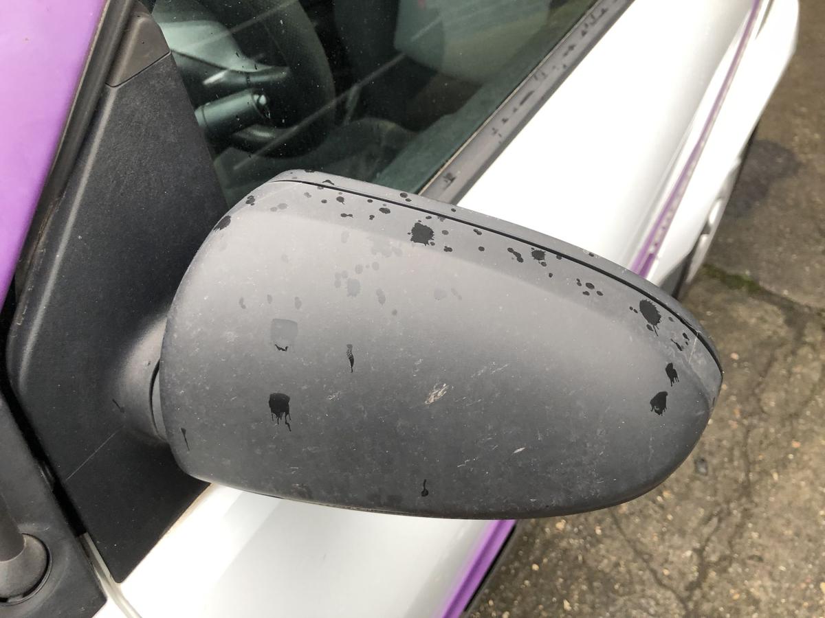 Smart 451 Mopf Außenspiegel links Rückspiegel manuelle Verstellung unlackiert