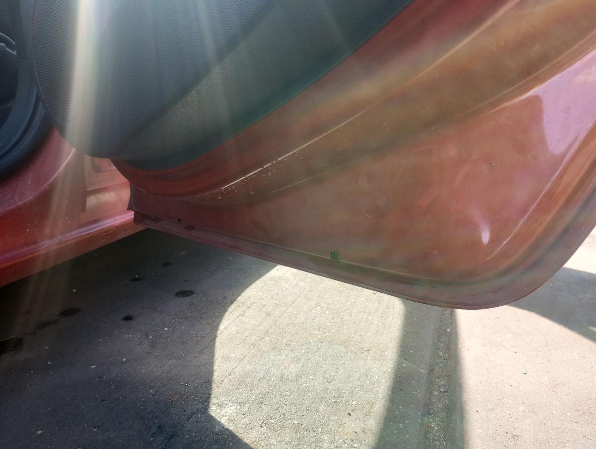 Opel Corsa D orig Tür hinten rechts 5Trg Beifahrerseite Z50K Curry Red Bj 2012