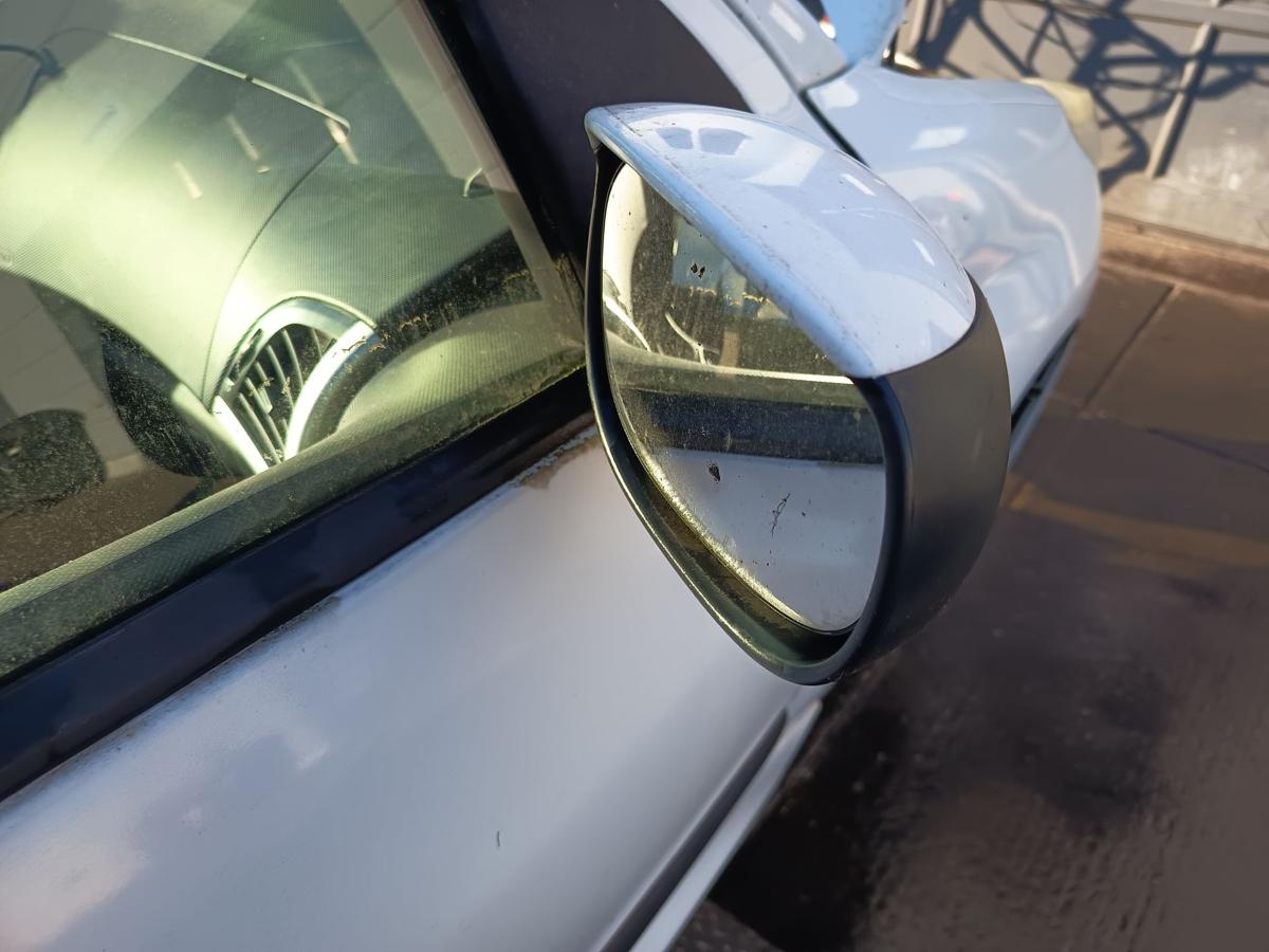 Peugeot 206+ original Aussenspiegel rechts manuell EWP Polarwei&szlig; Bj 2012