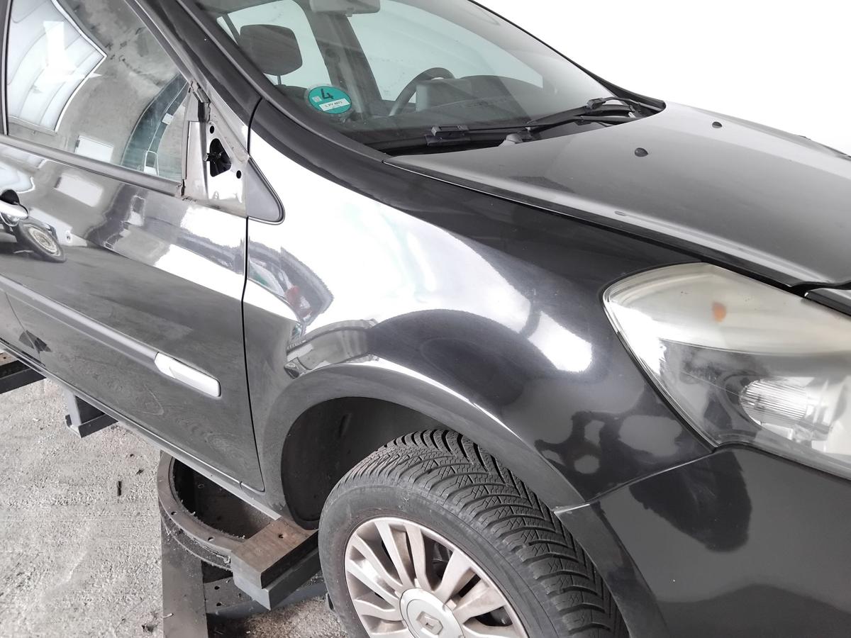 Renault Clio 3 orig Kotfl&uuml;gel vorn rechts NV676 Perlmuttschwarz Index 195 BJ2009