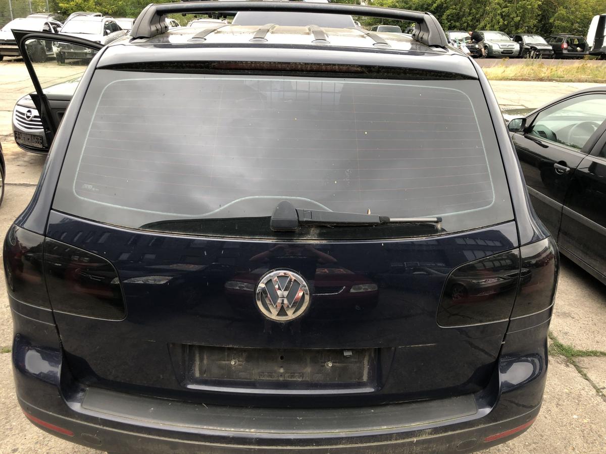 VW Touareg 7L Heckklappe mit Heckscheibe im Rohbau LA5G Perlblau 02-06