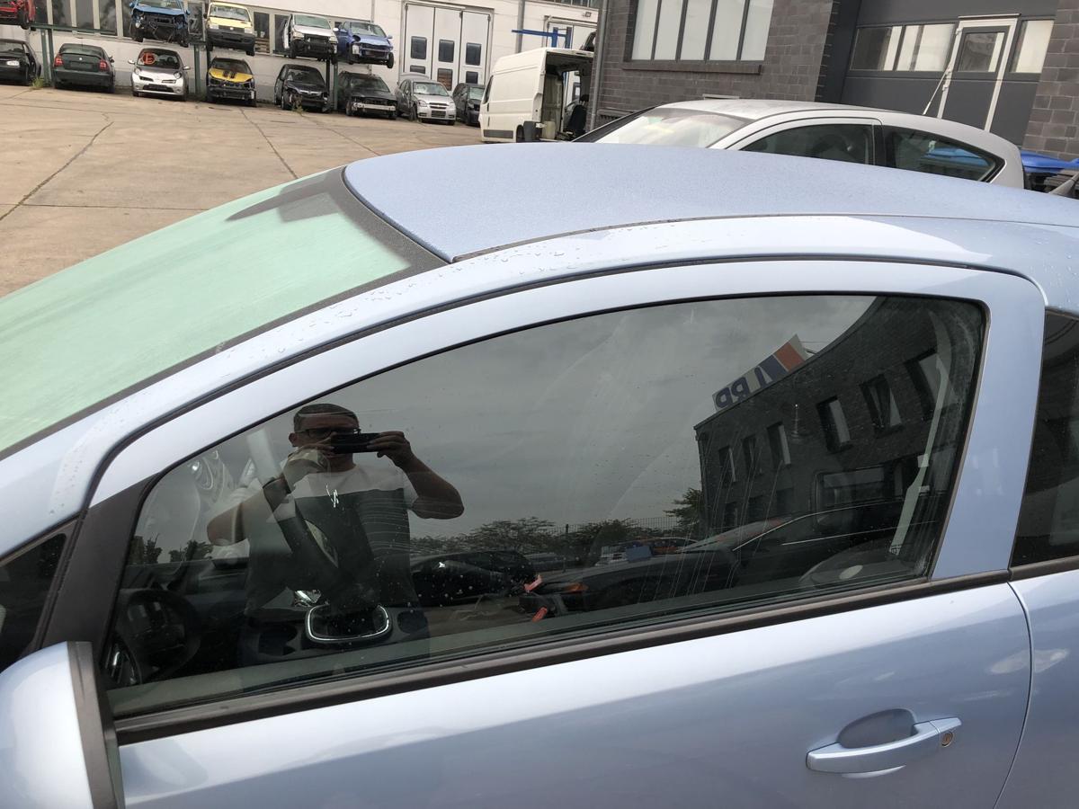 Opel Corsa D Tür vorn links Fahrertür im Rohbau 3 türer Z21C Aeroblau