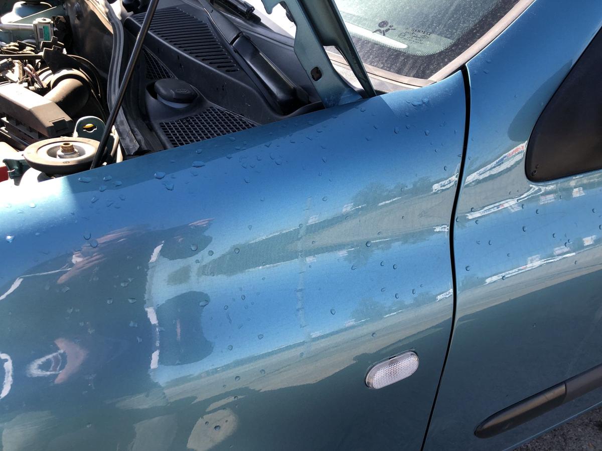 Renault Clio II 2 Campus Kotfl&uuml;gel vorn links Fahrerseite TEF47 Blau Cyclade