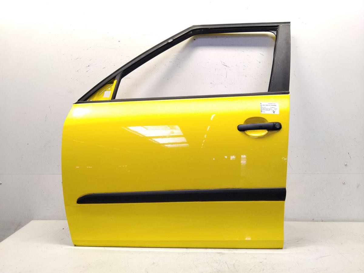 Skoda Fabia 2 5J acelift Tür vorn links Fahrertür gelb LF1F sprint yellow BJ2011