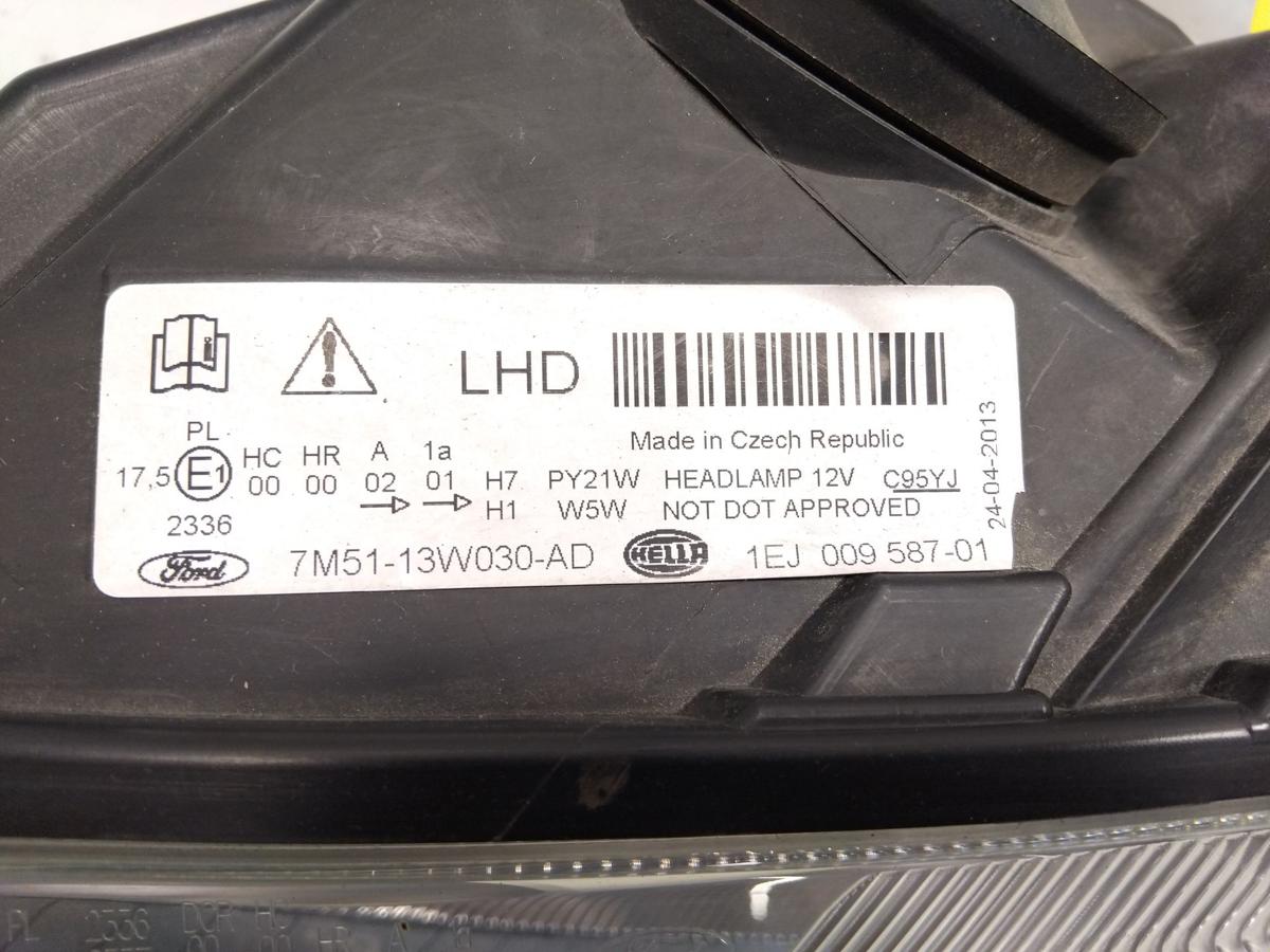 Ford C-Max 1 Facelift original Scheinwerfer links Hella mit LWR BJ2008