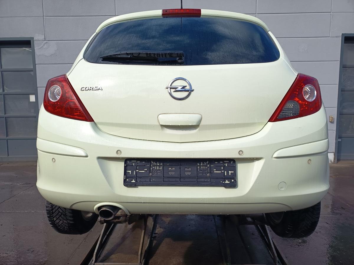 Opel Corsa D 3t&uuml;rer Sto&szlig;stange F&auml;nger hinten Heck Z30R Guacamolewei&szlig; Bj 2012