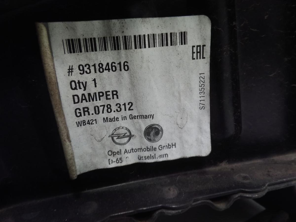 Opel Meriva B original Alutr&auml;ger Verst&auml;rkung Sto&szlig;f&auml;nger vorn Bj.2012