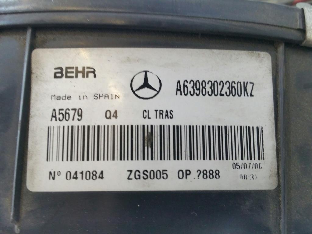 Mercedes Vito Viano 639 Bj.06 Gebläsekasten Gebläsemotor A6398302360