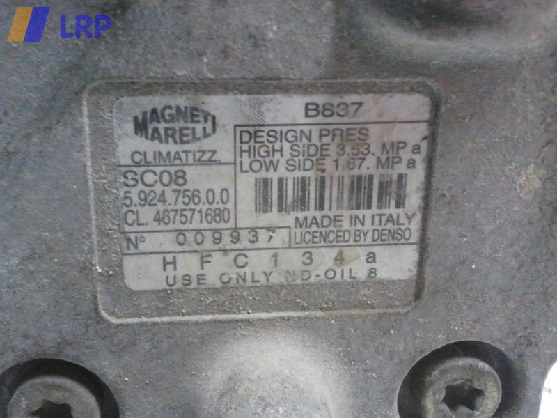 Fiat Punto 188 BJ1999 Klimakompressor 592475600 MAGNETI MARELLI