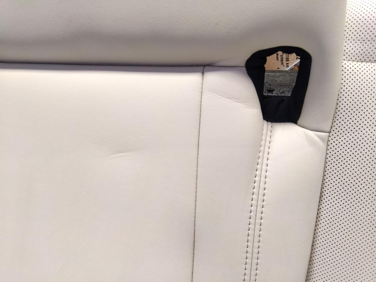 Tesla Model S 2.Facelift Rücksitzfläche Leder cream beheizt Bj.2023