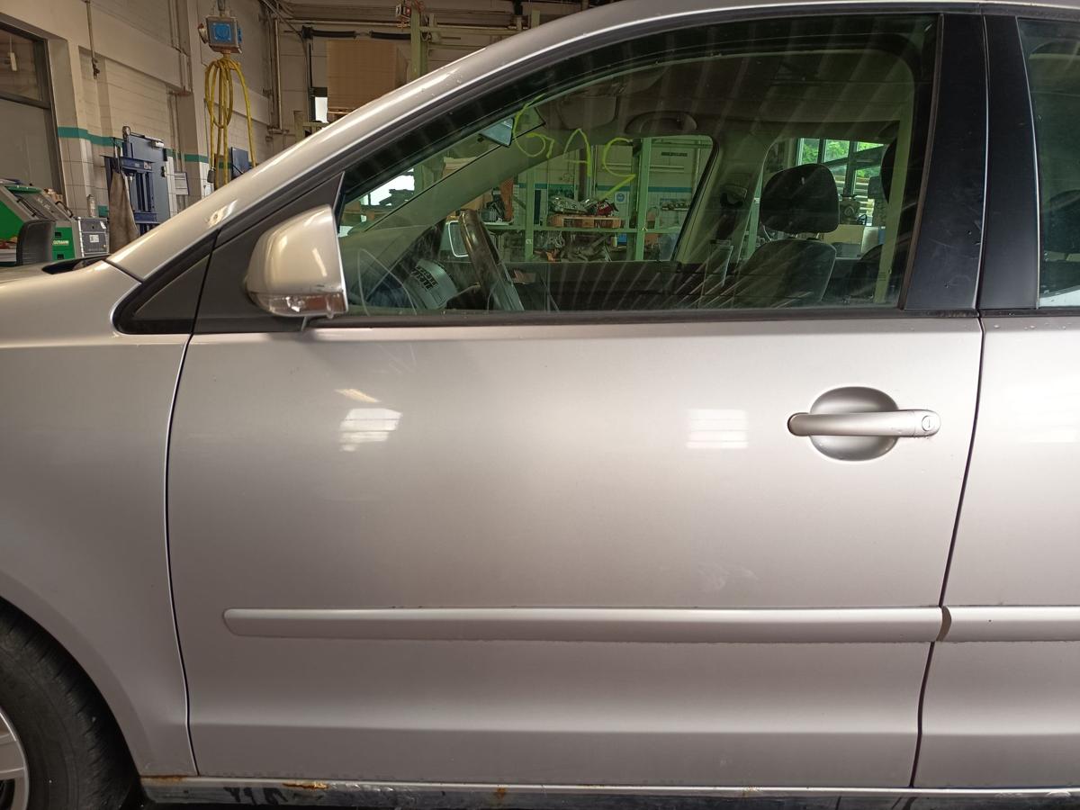 VW Polo 9N3 original T&uuml;r vorne links LA7W Reflexsilber Baujahr 2009