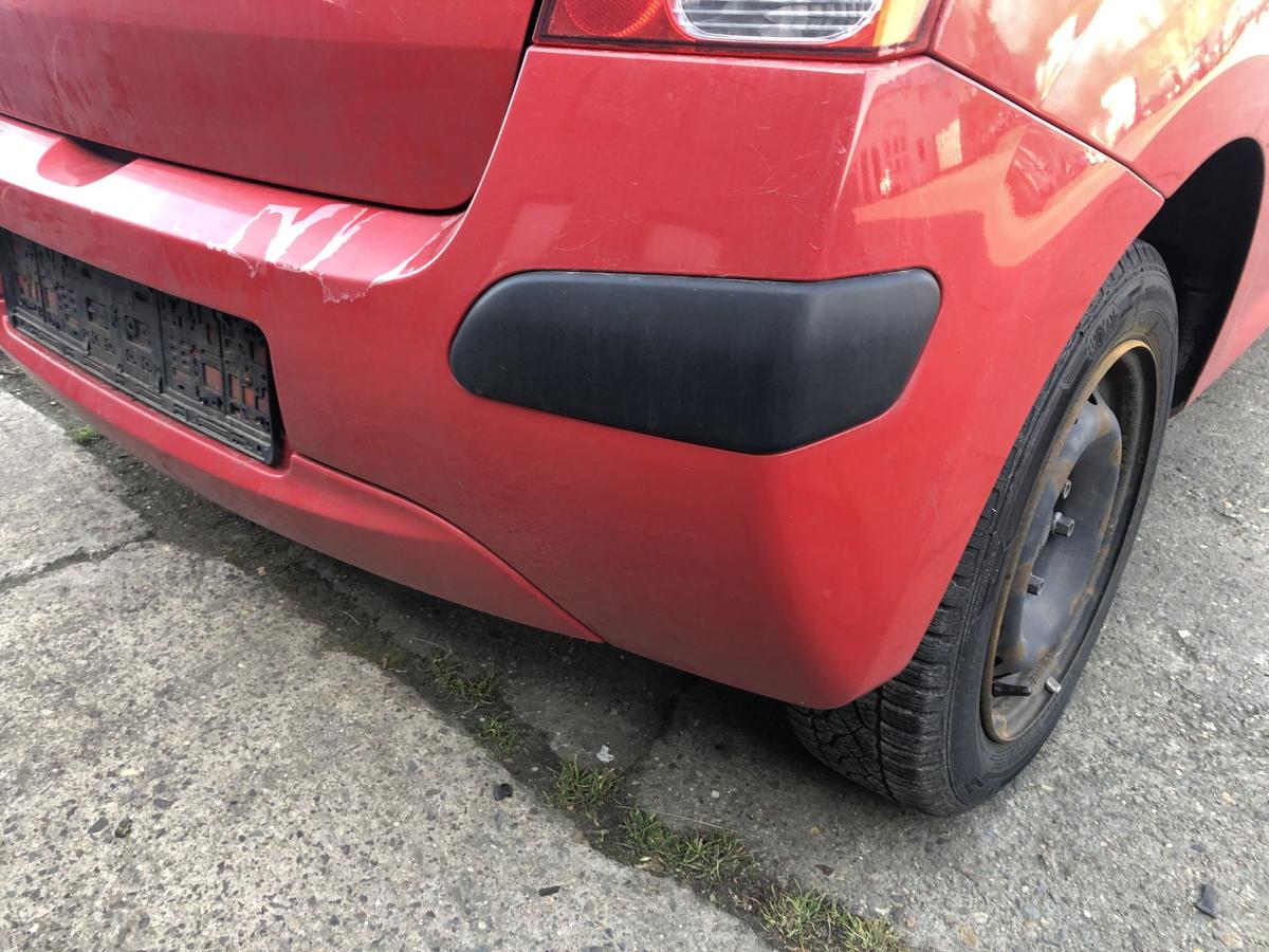 Renault Twingo 2 II Sto&szlig;f&auml;nger hinten Hecksch&uuml;rze Hecksto&szlig;stange OV727 rot