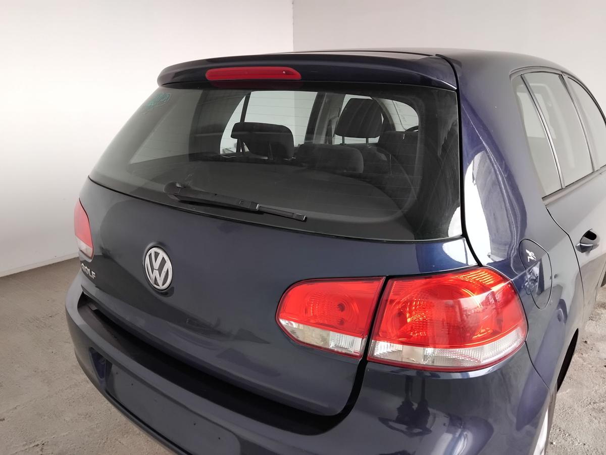 VW Golf 6 Heckklappe LD5Q Shadow Blue mit Heckscheibe BJ2010 Fliessheck