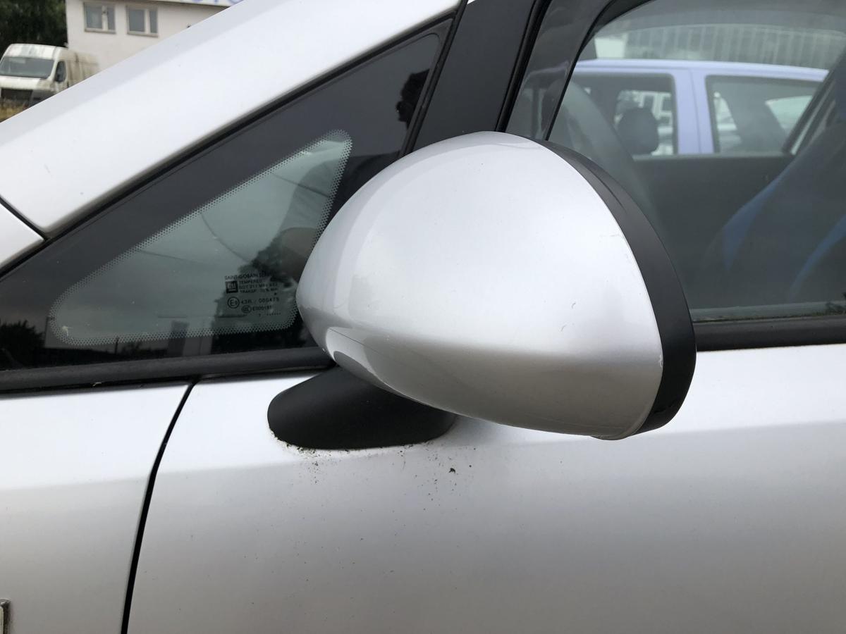 Opel Corsa D Au&szlig;enspiegel links Spiegel Seitenspiegel elektrisch 2AU Starsilber