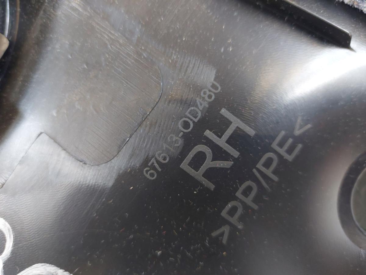 Toyota Yaris XP13 T&uuml;rverkleidung hinten rechts 5-t&uuml;rer Innenverkleidung