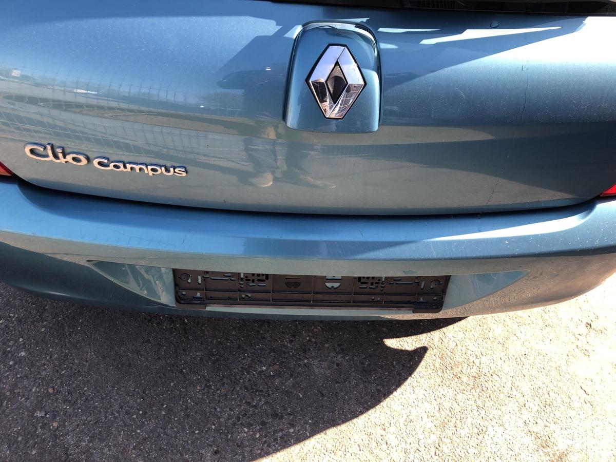 Renault Clio II 2 Campus Sto&szlig;f&auml;nger hinten Hecksch&uuml;rze TEF47 Blau Cyclade