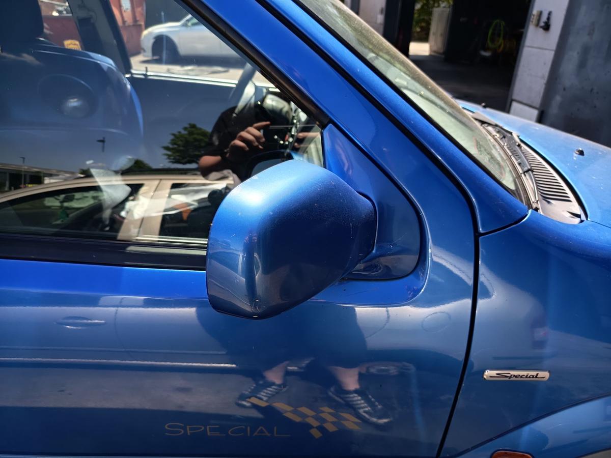 Suzuki Ignis original Au&szlig;enspiegel rechts elektrisch Z2J Cyprus Blue Bj 2003