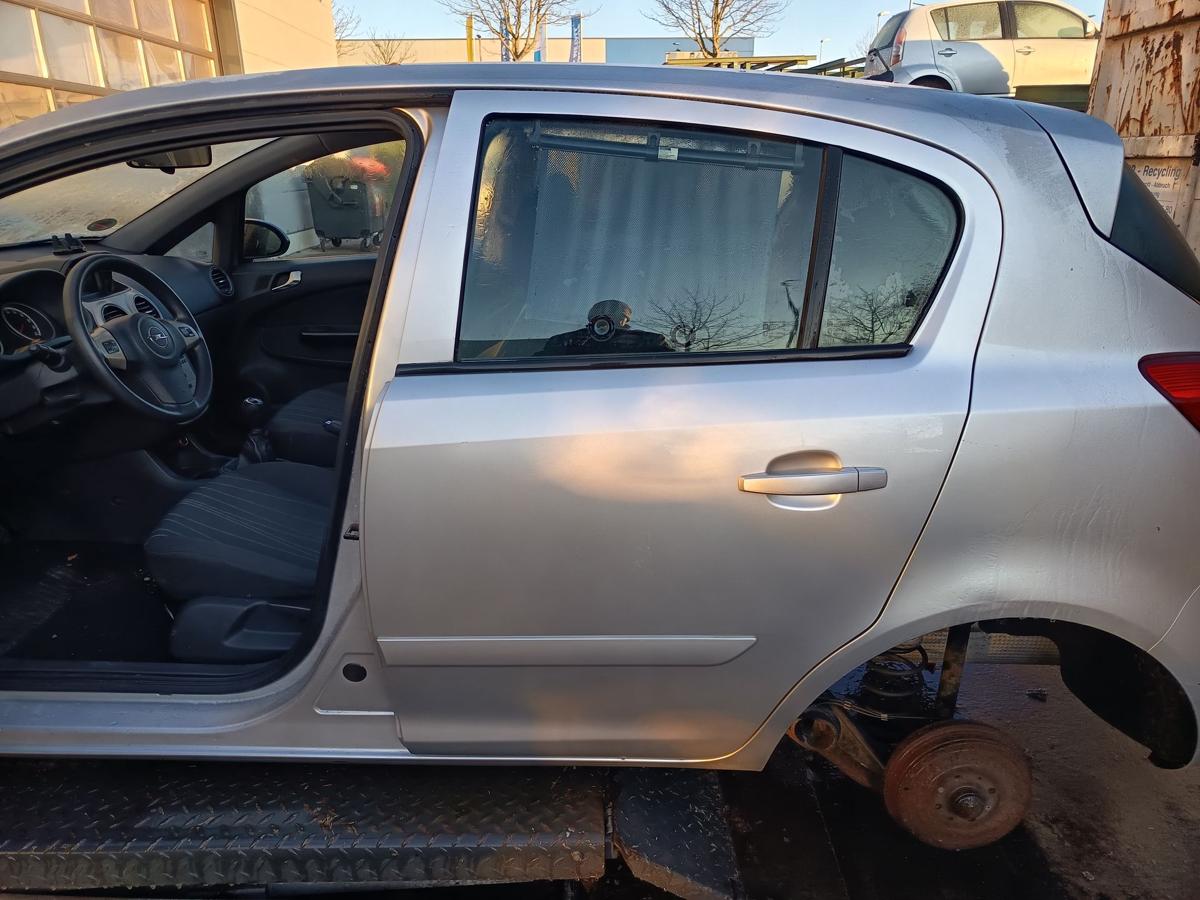 Opel Corsa D original T&uuml;r hinten links Fond Z157 Starsilber Bj 2007