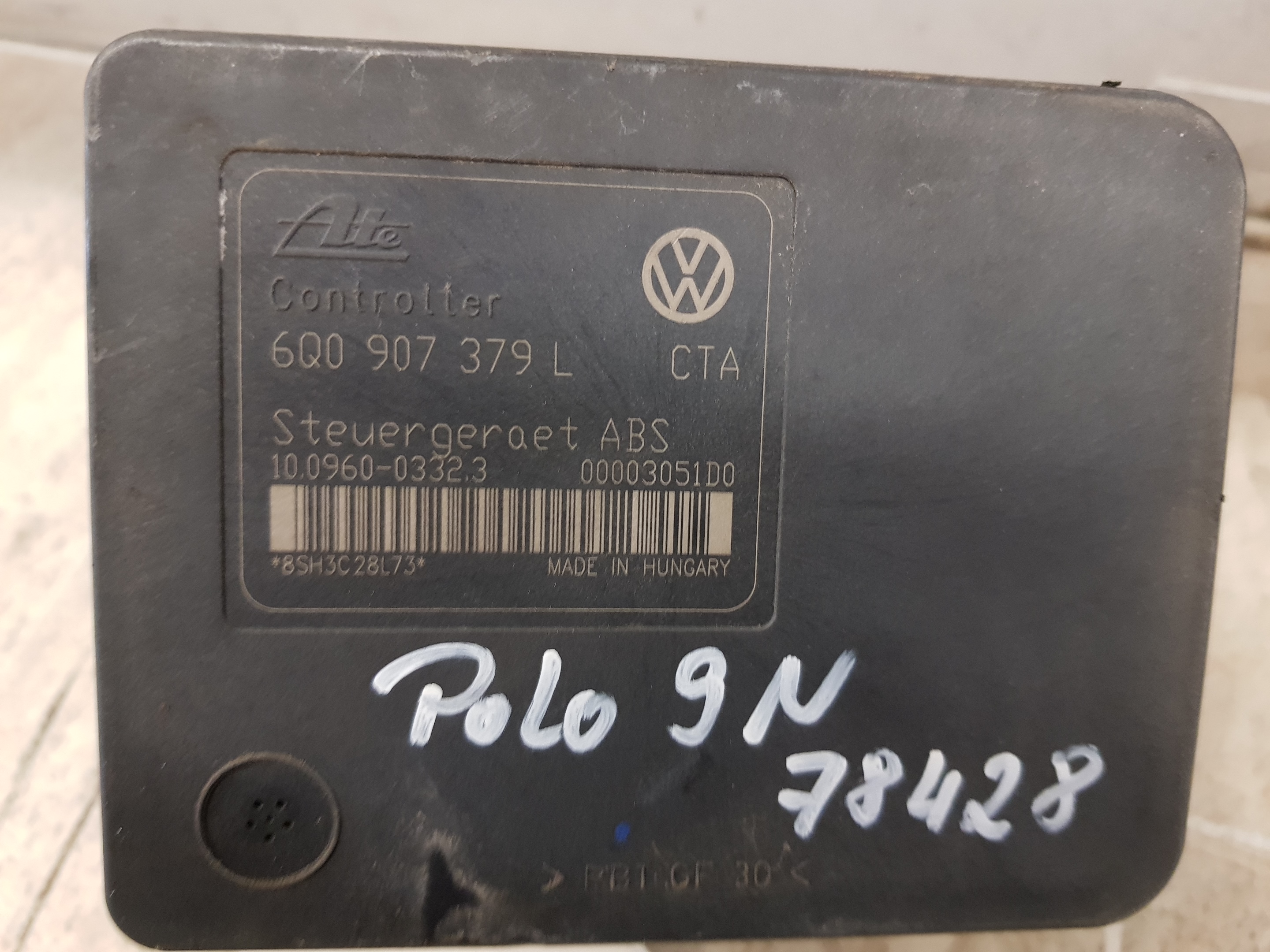 VW Polo 9N1 01-05 ABS Block 1.2 47KW Hydroaggregat 6Q0614417H
