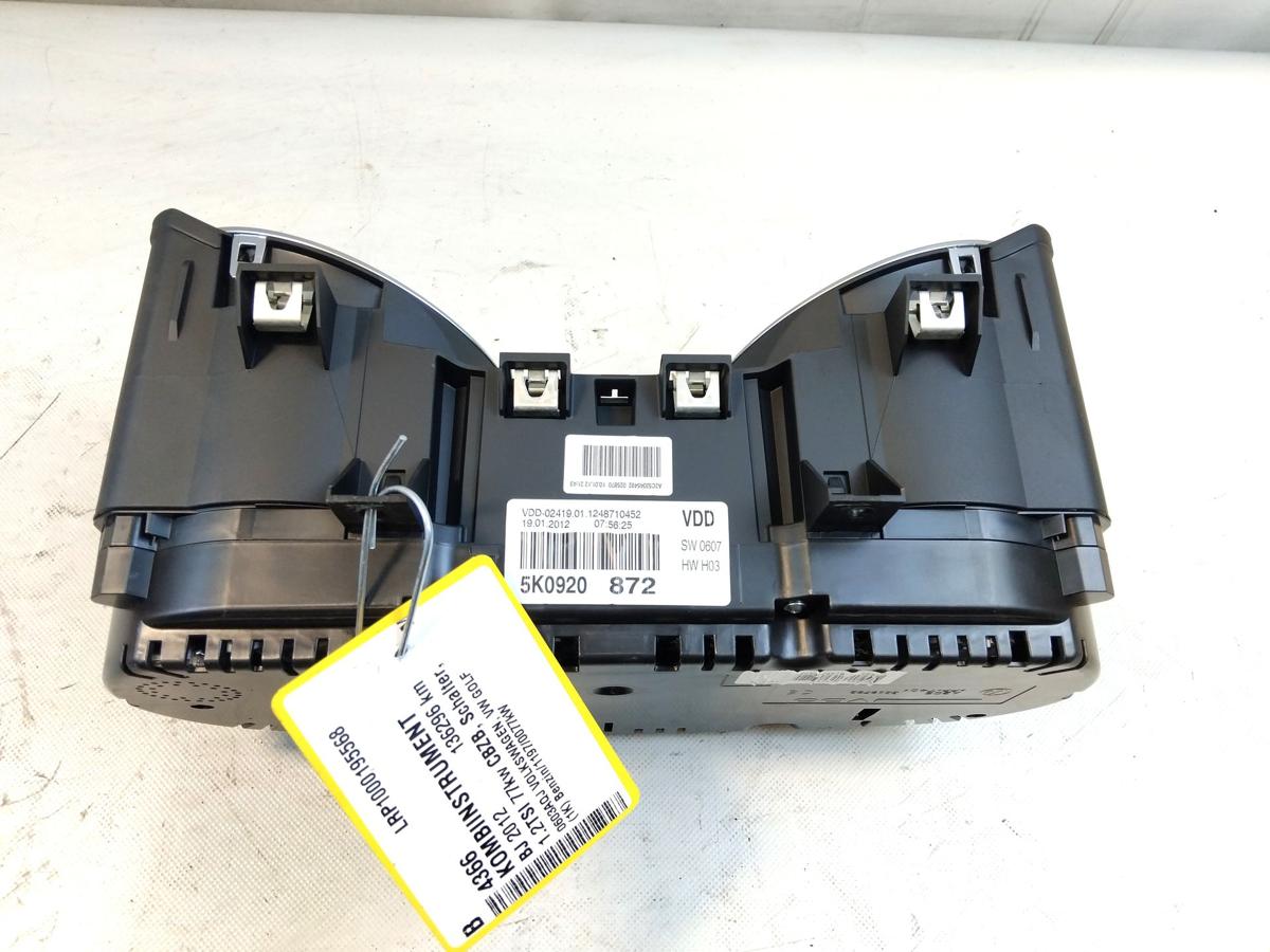 VW Golf 6 original Kombiinstrument Tacho Armatur 1.2TSI 77kw Bj.2012 VW Golf 6 original Kombiinstrument Tacho Armatur 1.2TSI 77kw Bj.2012
