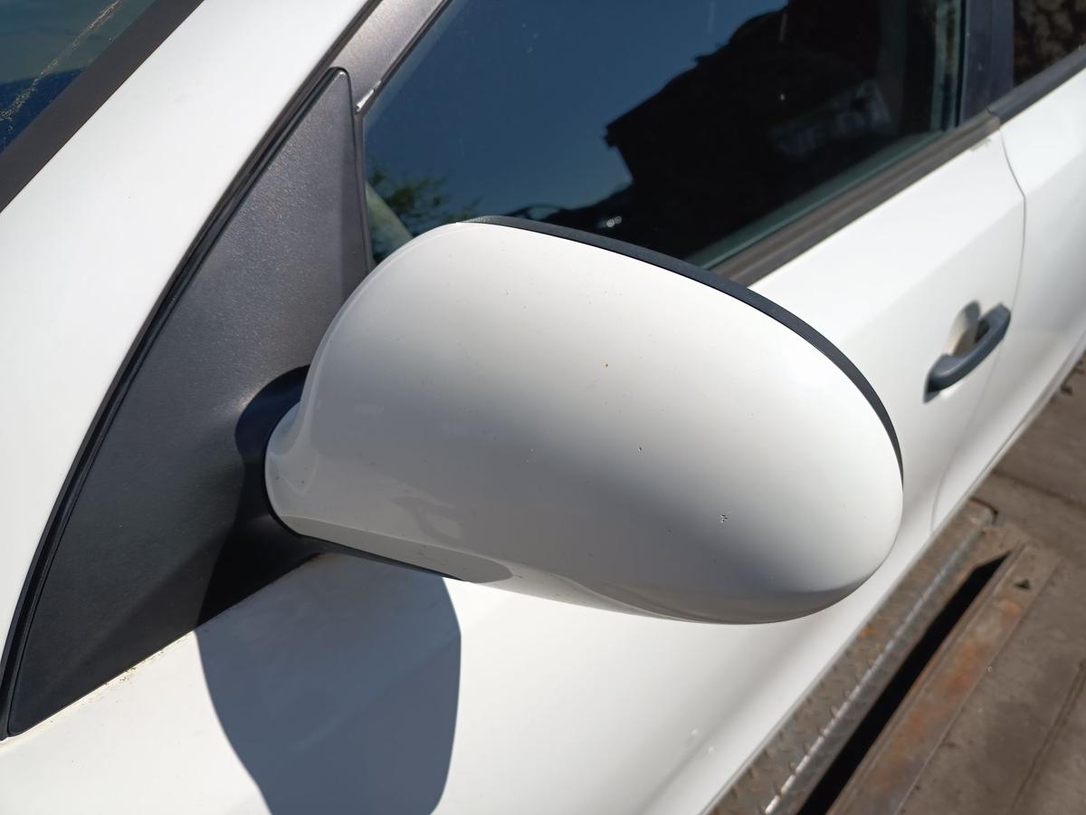 Hyundai I30 original Au&szlig;enspiegel links mechanisch Crystal White Bj 2009