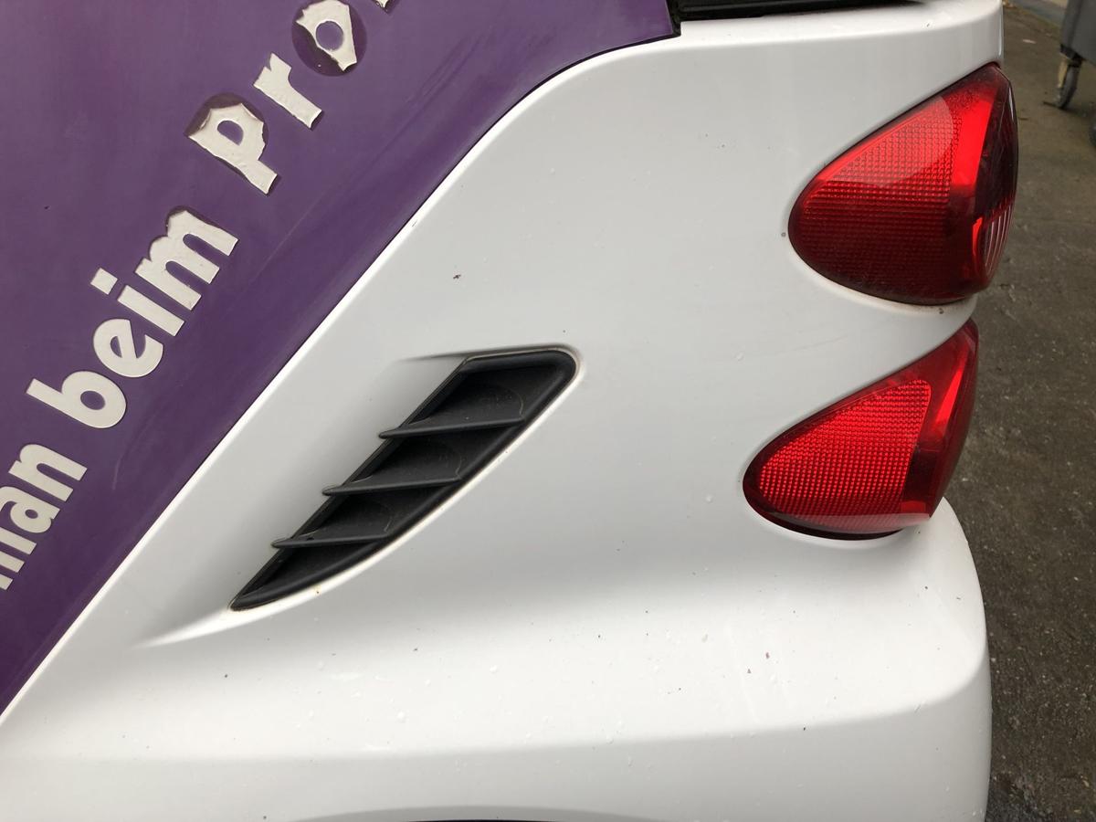 Smart 451 Mopf Kotflügel hinten links Seitenteil EAZ Kristallweiß