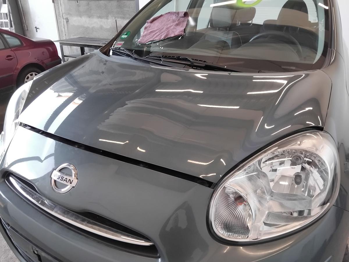 Nissan Micra 4 K13 orig Motorhaube Deckel vorn FAA Greyish Green Pearl BJ2013