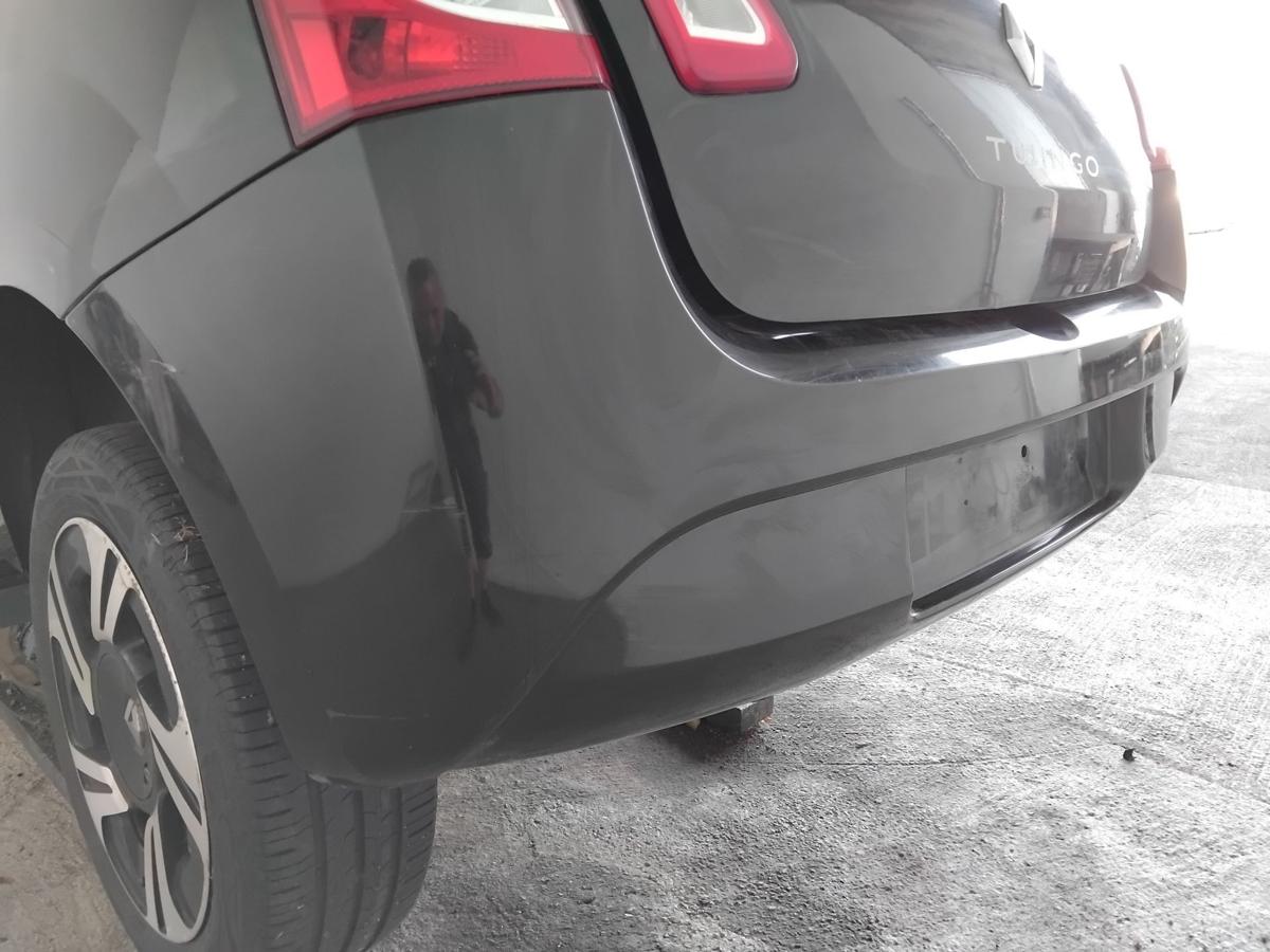 Renault Twingo 2 Facelift PH.II orig Sto&szlig;f&auml;nger Sto&szlig;stange hinten BJ2014 NV676 schwarz