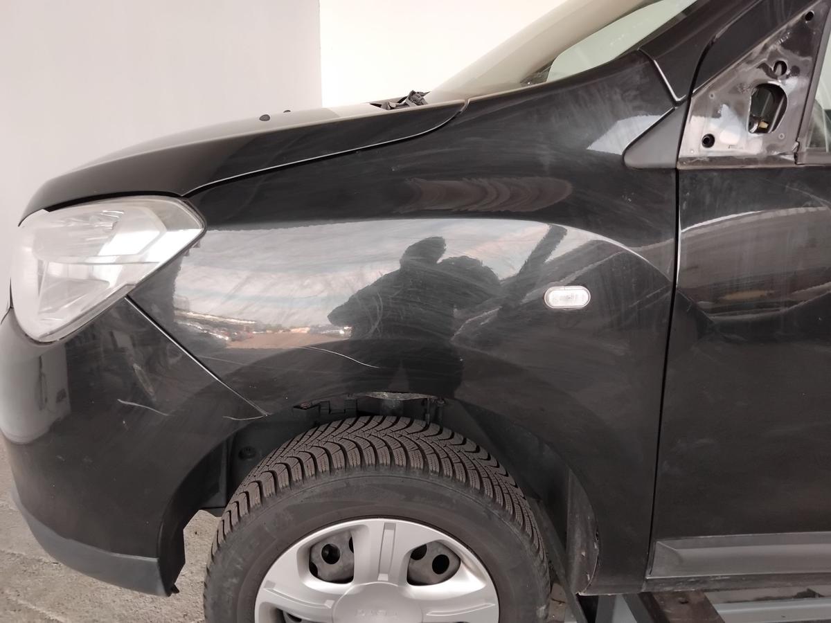 Dacia Lodgy original Kotfl&uuml;gel vorn links NV676 Perlmuttschwarz BJ2012