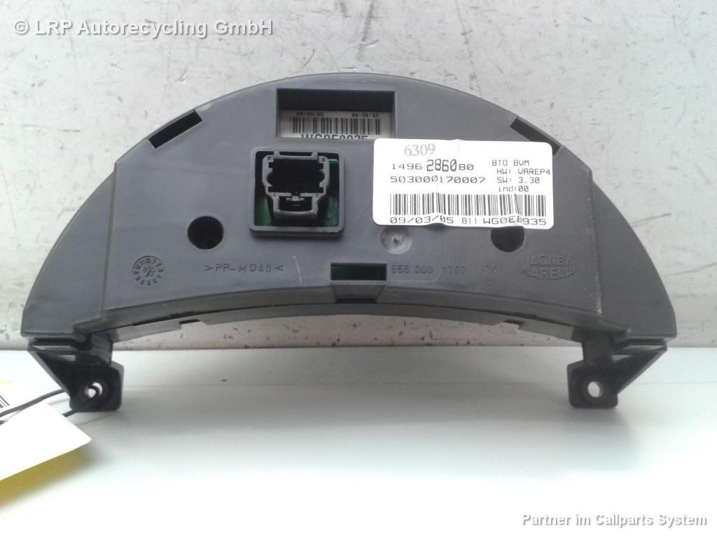 Citroen C8 BJ2005 Tacho Kombiinstrument über Lenkrad 1496286080