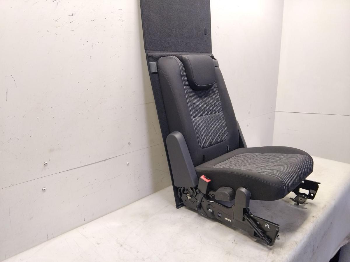 Seat Alhambra 7N R&uuml;cksitz Einzelsitz Kofferraum links Stoff titanschwarz Bj.2015
