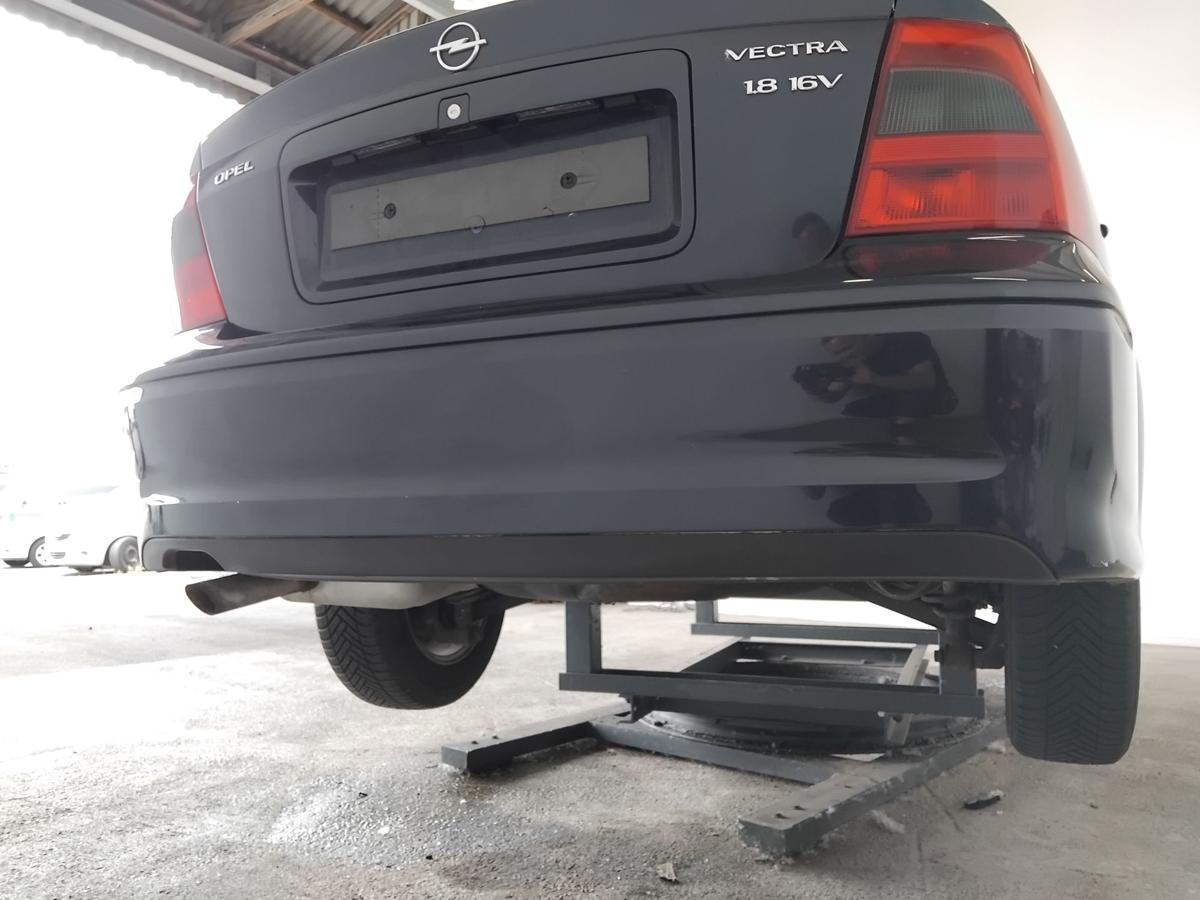 Opel Vectra B Limousine orig Sto&szlig;stange Stossf&auml;nger hinten Facelift BJ2001 Z20H nocturnoblau