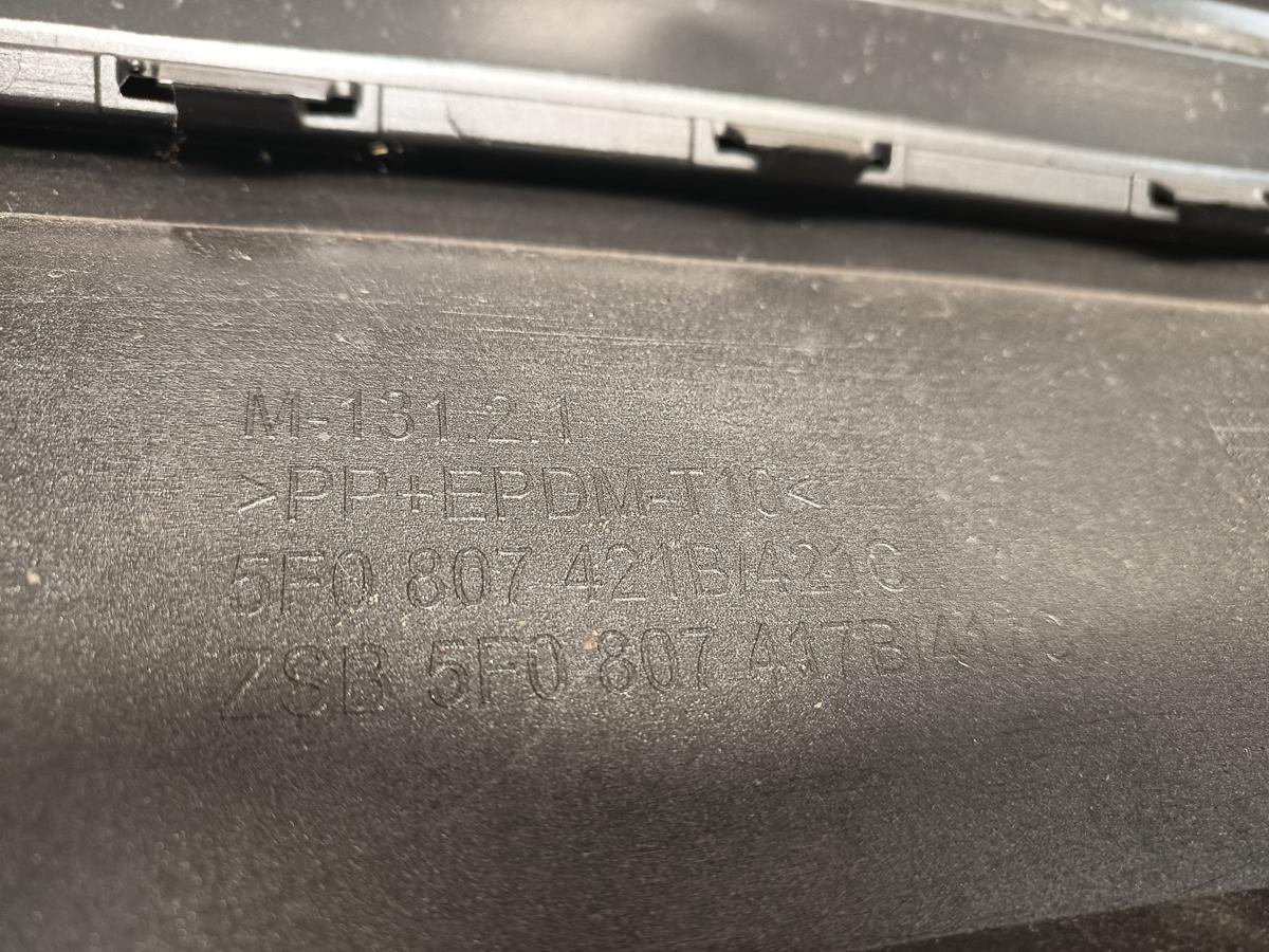 Seat Leon 5F orig Stoßstange hinten Stoßfänger PDC LX7R Monsungrau Bj 2014