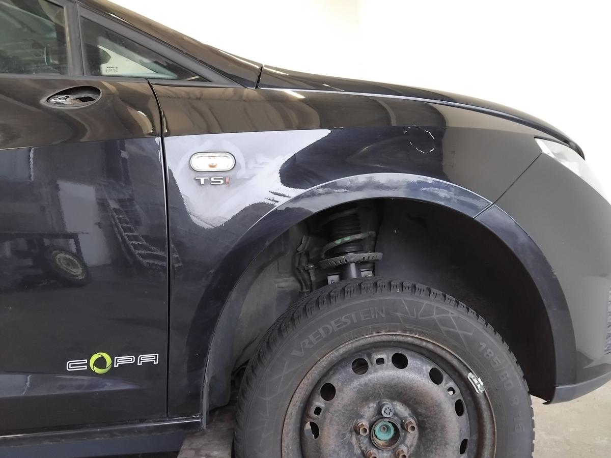 Seat Ibiza ST Kombi 6J original Kotfl&uuml;gel vorn rechts LZ9Y phantomschwarz BJ2012