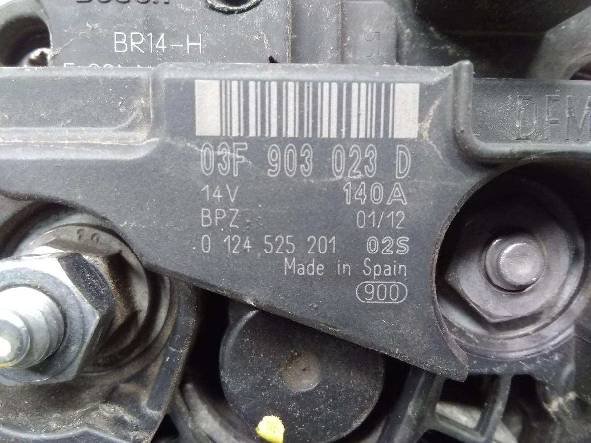 VW Golf 6 original Lichtmaschine Generator 140A 1.2TSI 77kw Bj.2012