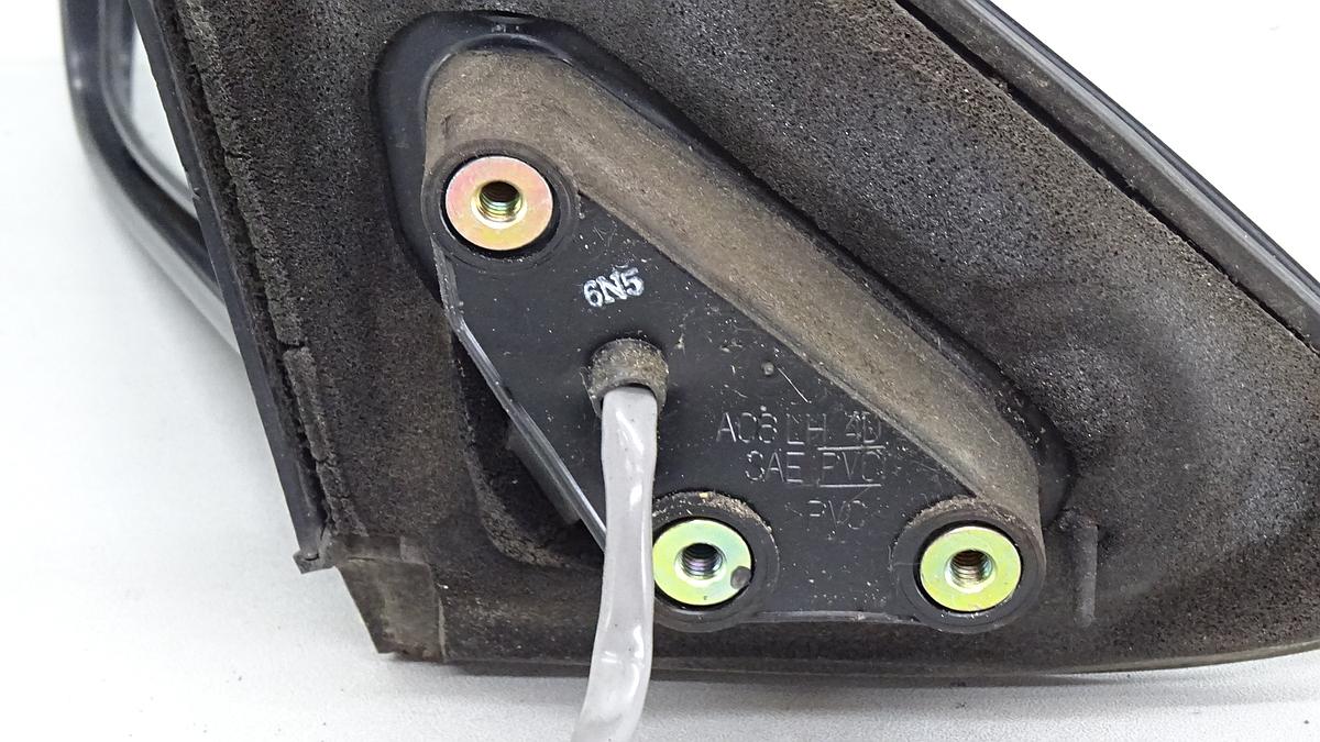 Nissan Almera N15 BJ 1997 Außenspiegel links in unlackiert schwarz 3 Pins elek 5 Türig