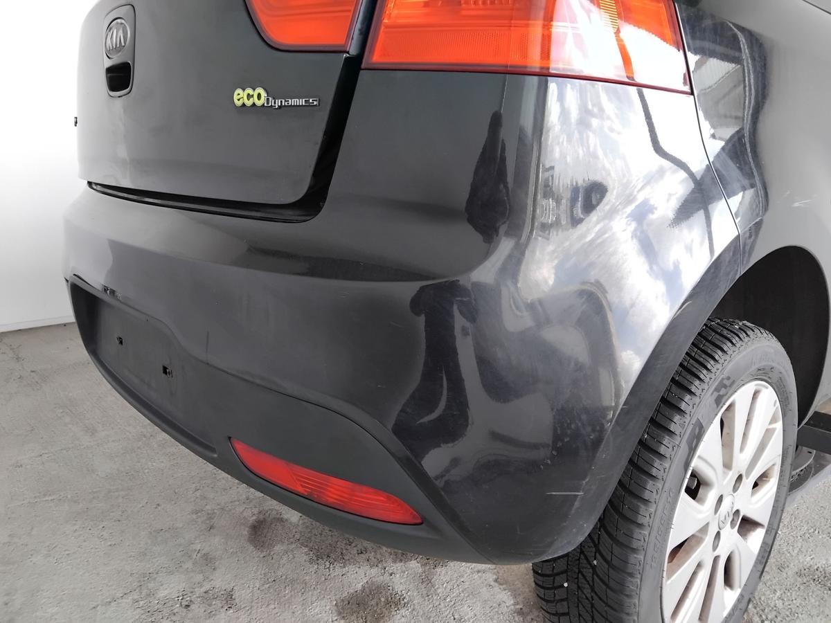 Kia Rio III UB original Sto&szlig;f&auml;nger Sto&szlig;stange hinten 3-t&uuml;rig BJ2012 AURORA BLACK