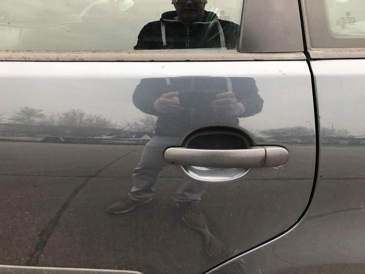 VW Polo 9N3 T&uuml;r hinten links Fondt&uuml;r im Rohbau LC7V grau auch 9N1