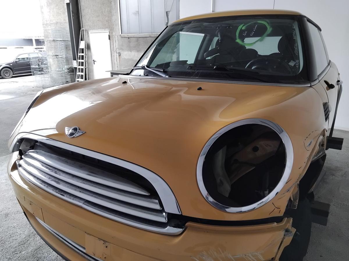 Mini II R56 One Motorhaube Deckel vorn besch&auml;digt A58 Mellow Yellow BJ2008