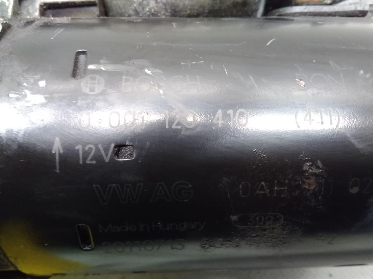 VW Golf 6 original Anlasser Starter 1.2TSI 63kw 0AH911023A Bosch BJ2011