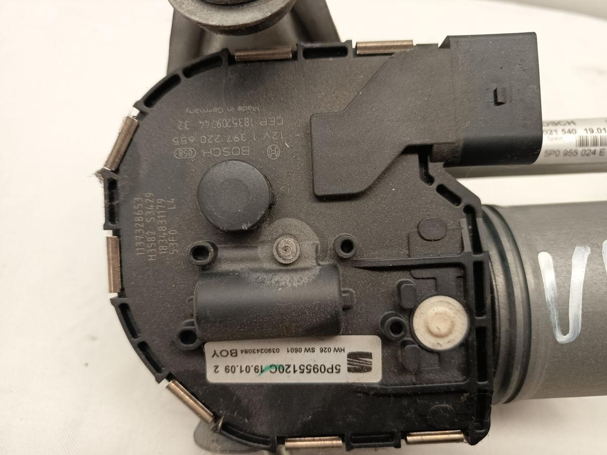 Seat Altea 5P original Wischermotor 5P0955120B vorn/Front rechts mit Gest&auml;nge