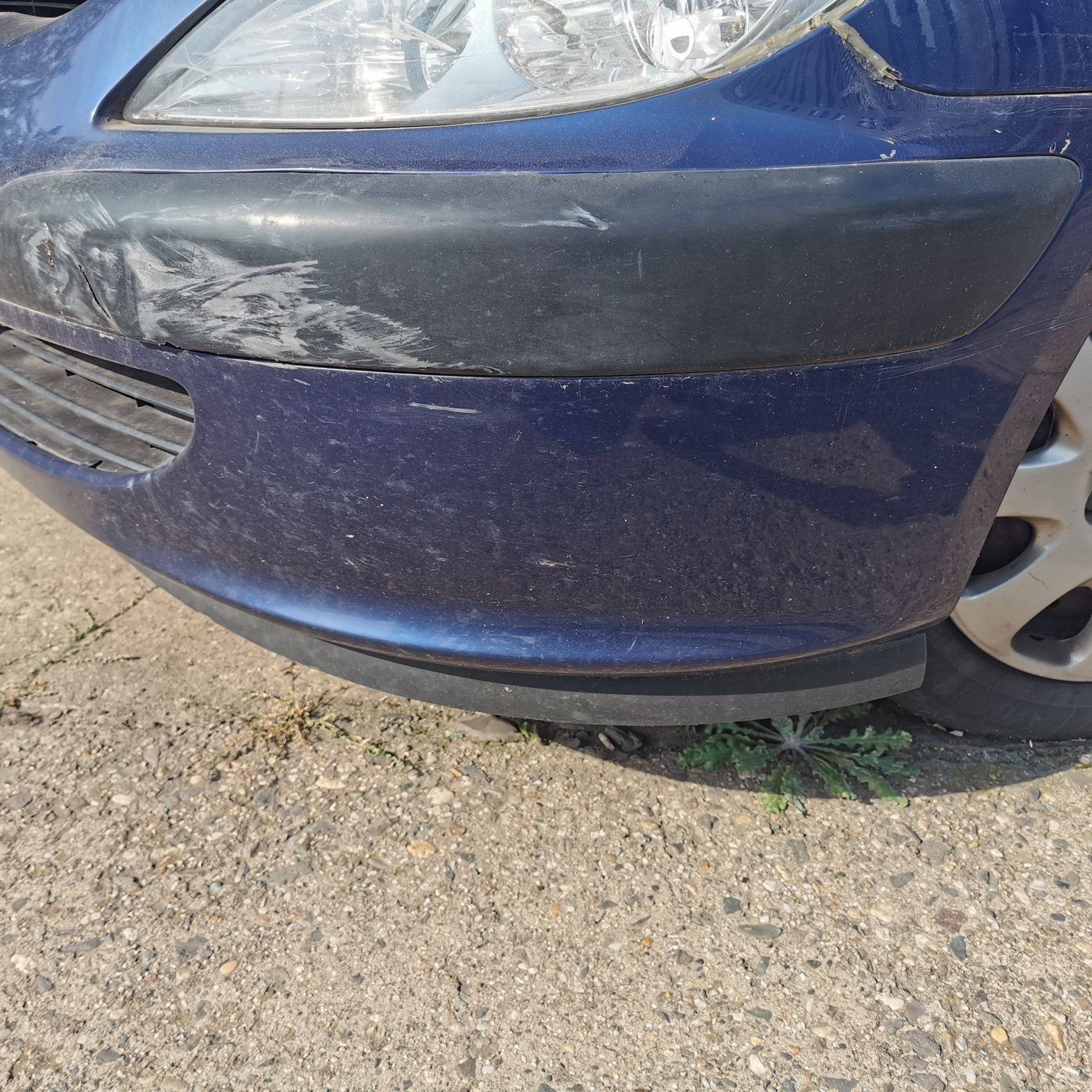 Peugeot 307 3A/3C Stoßstange Stoßfänger Bumper vorn EGE China Blau BILDER